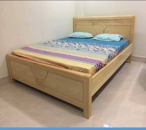 Giường ngủ gỗ sồi 1m6 x 2m MS A2
