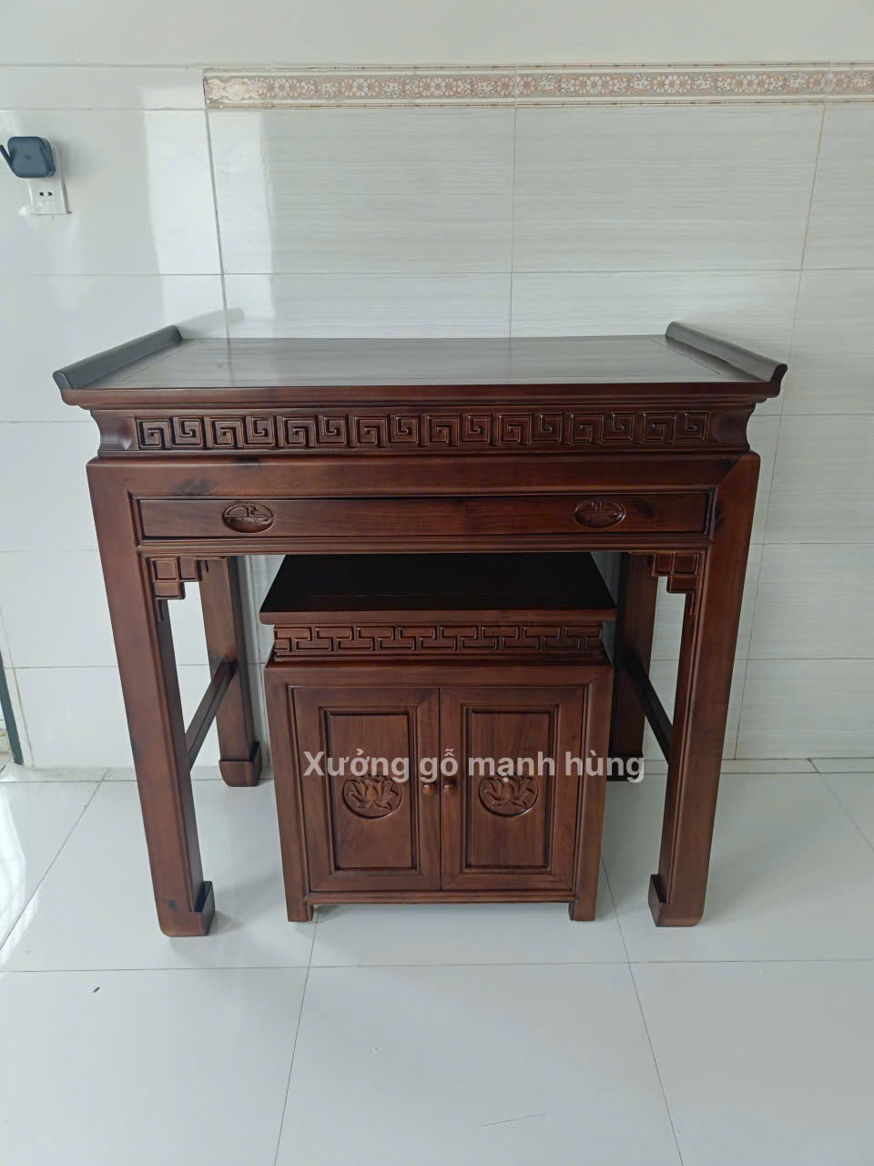 Combo Bàn thờ mẫu hiện đại 