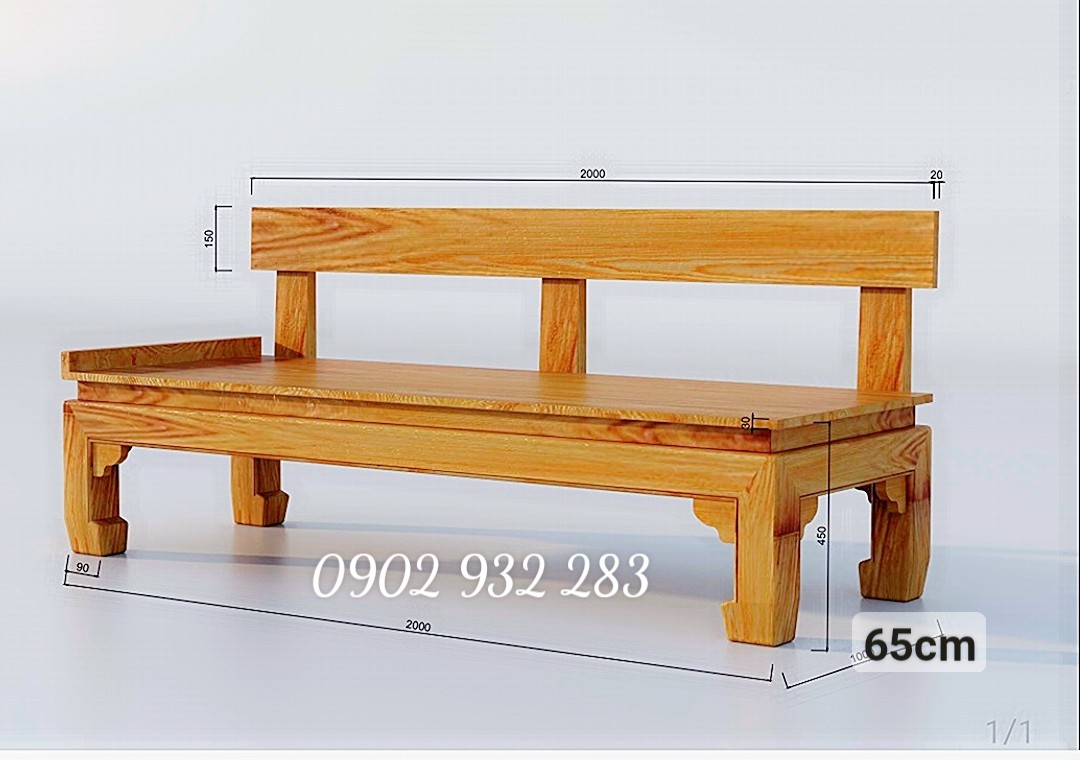 Ghế sofa gỗ sồi