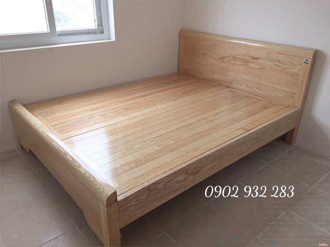 giường gỗ sồi dạt phản mẫu chơn 